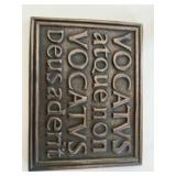 Latin plaque ." Bidden or not bidden, God is