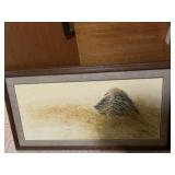 Lion in the grass print. Bruce Langton