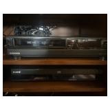 VCR, Blu-ray Disc player and dvd player