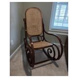 Rocking chair it is wicker and wood