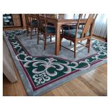 Large area rug 9 ft wide by 12 ft long