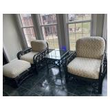 Ficks Reed Hunter Green and Black rattan