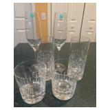 Tiffany & Co. champagne flutes and 4 Frontgate