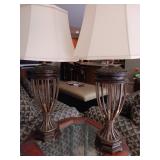 Two matching metal lamps see pictures