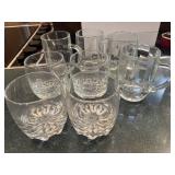 4 Crown royal tumblers and 4 Tony Romaï¿½s mugs