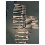 Waterford flatware. Eight salad forks, 12 dinner