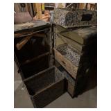 Antique wardrobe steamer trunk. We could not get