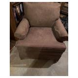 Brown chair. Doesnï¿½t swivel or recline