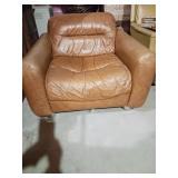 Brown vinyl chair