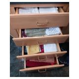 Four drawers of dish towels
