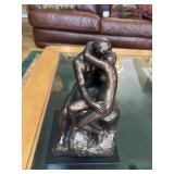 Replica of ï¿½The Kissï¿½ sculpture. Very heavy