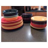 Fiestaware dishes bright colored are all