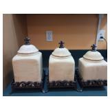 Canister set set of three
