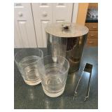 Waterford Michael Aram ice bucket and tumblers