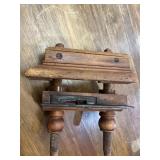 Antique screw, stem plough/plane