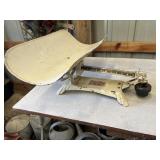 Vintage Detecto beam type baby scale made by