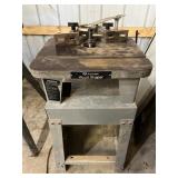 Rockwell wood shaper. We turned this on. It