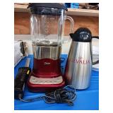 Blender Oster brand electric knife and carafe