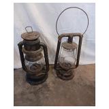 Two very old lanterns