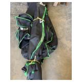 Green hut grow tent. Seller states all parts are