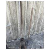 Post hole digger and 8 x 8 tamper