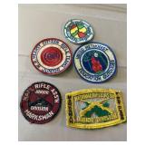 Vintage rifle patches as shown