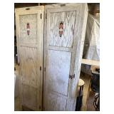2 antique SELLERS Hoosier side kitchen cupboard