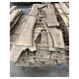 Rough sawn walnut lumber. First picture shows a