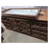 Large dresser 9 drawers 6 ft long