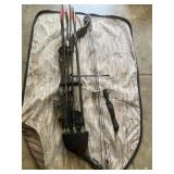 Vintage Kodiak, compound bow and arrows