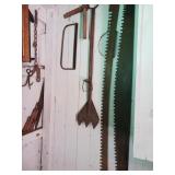 Antique Crosscut saw several cross cut saw