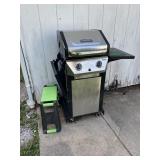 Grill and small stool