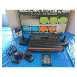 Vintage ATARI game with asteroids game