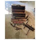 Vintage wooden toolbox, hand planner, Wood