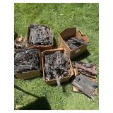 Vintage metal train track