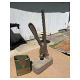 Vintage triumph, bottle, capper and holdfast