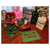Large lot of Christmas decorations four three