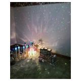 Lighted Christmas decorations including an light