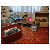 Christmas decoration some lighted items five