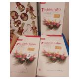 Vintage Christmas bubble lights and other