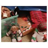 Christmas rugs tablecloths Mini like new stuffed