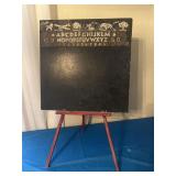 Antique childï¿½s chalkboard easel