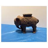 Vintage cast-iron elephant bank