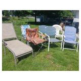 Assorted lawn chairs