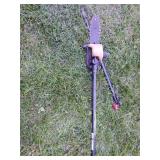 8 inch bar gas powered pole trimmer with, owner
