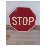 Standard size metal stop sign