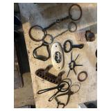 Cast iron bull ring, calf nose ring weaner, black