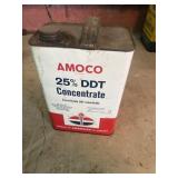 Vintage Amoco 25% DDT concentrate can. Empty.