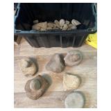 Indian artifacts. Grinding bowls and other as