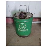 Vintage cities service 5 gallon gas can